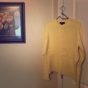 Denim & Co cable knit sweater